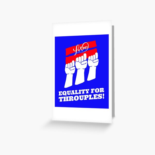 Throuple Greeting Card