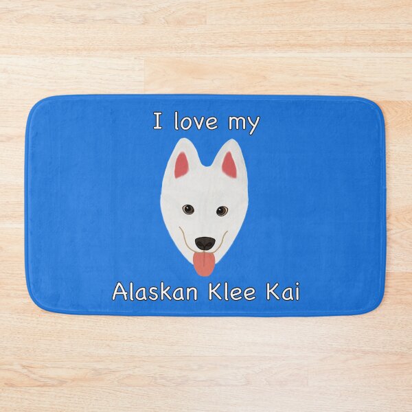 Item preview, I Love My Alaskan Klee Kai (white with brown eyes) designed and sold by Tiki-Kreations.