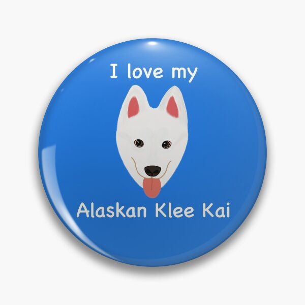 Item preview, I Love My Alaskan Klee Kai (white with brown eyes) designed and sold by Tiki-Kreations.