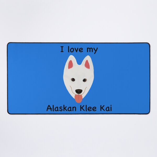 Item preview, I Love My Alaskan Klee Kai (white with brown eyes) designed and sold by Tiki-Kreations.