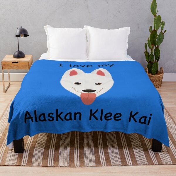 Item preview, I Love My Alaskan Klee Kai (white with brown eyes) designed and sold by Tiki-Kreations.