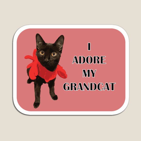 I Adore My Grandcat Gift Magnet