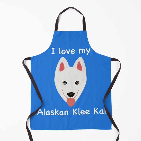 Item preview, I Love My Alaskan Klee Kai (white with one blue eye and one brown eye) designed and sold by Tiki-Kreations.