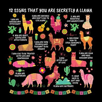 "12 Signs That You Are Secretly a Llama Gifts For Llama Lovers " Mouse