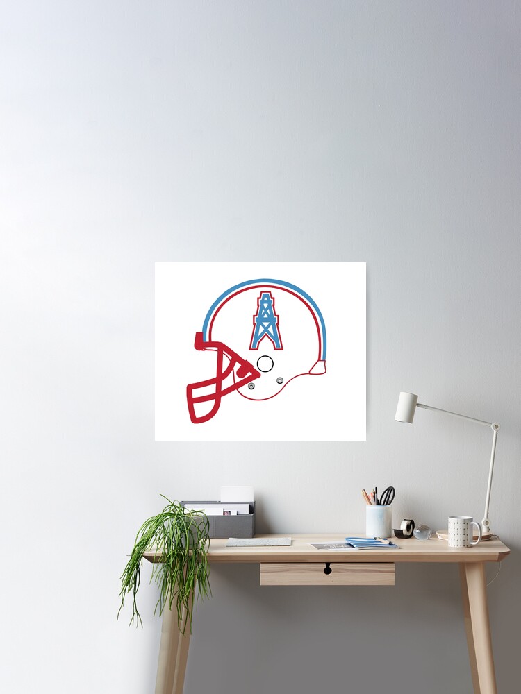 Houston Oilers vintage american football team helmet emblem | Art Board  Print