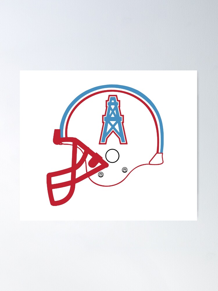 Houston Oilers vintage american football team helmet emblem | Art Board  Print