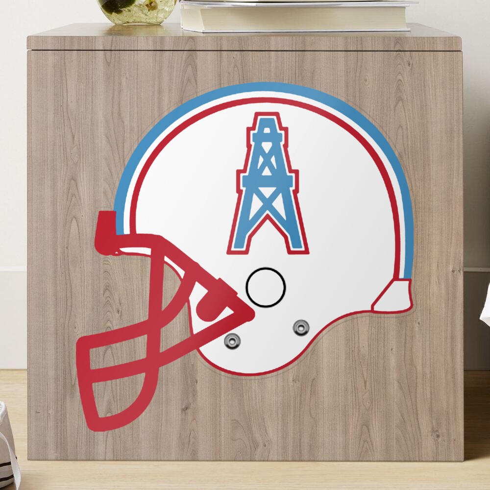 Houston Oilers vintage american football team helmet emblem Art