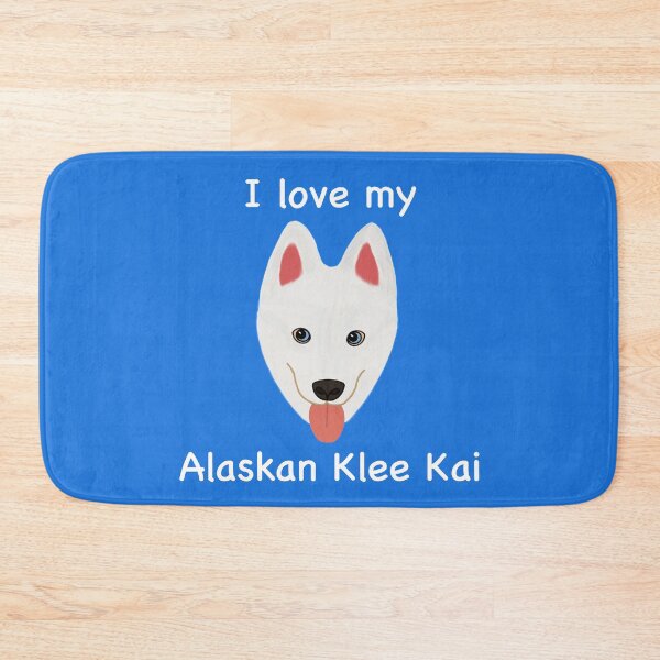 Item preview, I Love My Alaskan Klee Kai (white with blue eyes) designed and sold by Tiki-Kreations.