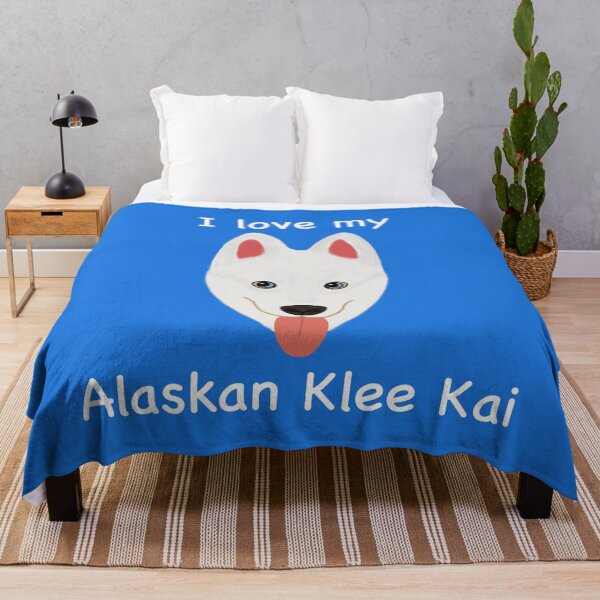 Item preview, I Love My Alaskan Klee Kai (white with blue eyes) designed and sold by Tiki-Kreations.