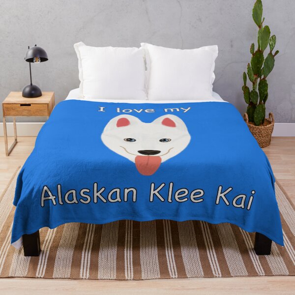 Item preview, I Love My Alaskan Klee Kai (white with blue eyes) designed and sold by Tiki-Kreations.
