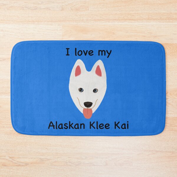 Item preview, I Love My Alaskan Klee Kai (white with blue eyes) designed and sold by Tiki-Kreations.