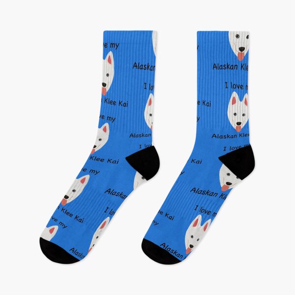 Item preview, I Love My Alaskan Klee Kai (white with blue eyes) designed and sold by Tiki-Kreations.