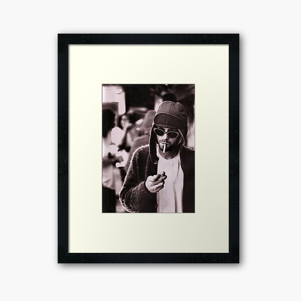 Kurt smoking Framed Art Print