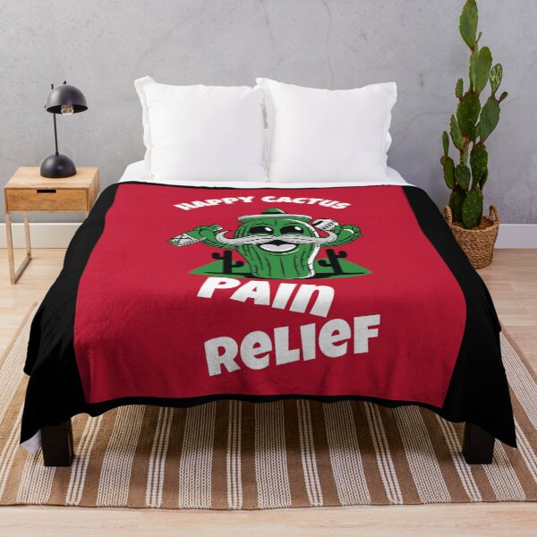 Item preview, Happy Cactus Pain Relief (on black) designed and sold by GagiTees.