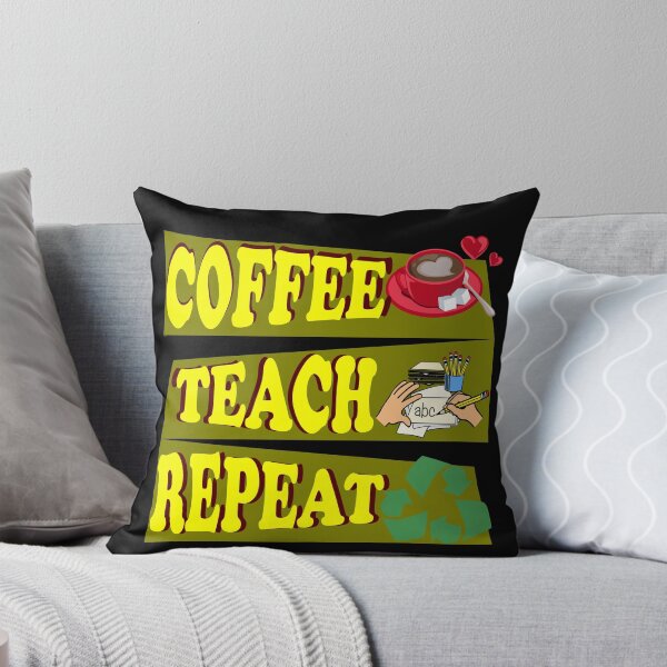 Aperçu de l'œuvre café enseigner répéter créée et vendue par KawaiiKraze ..