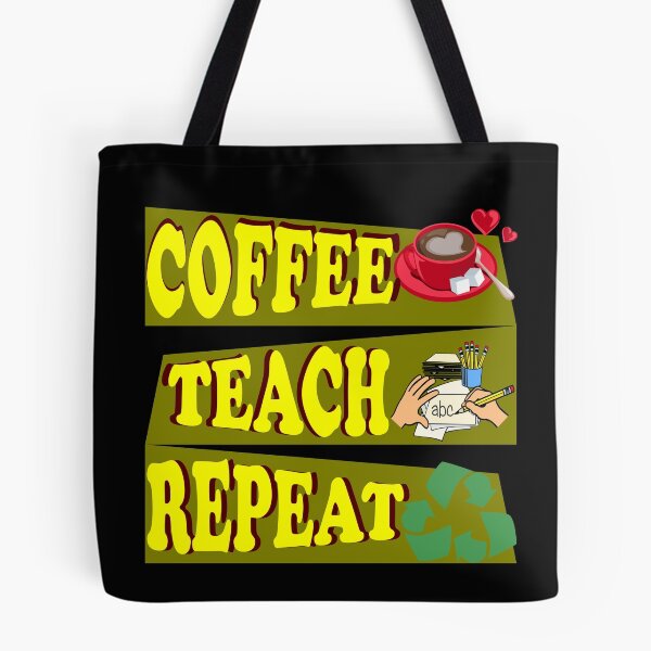 Item preview, coffee teach repeat designed and sold by KawaiiKraze ..
