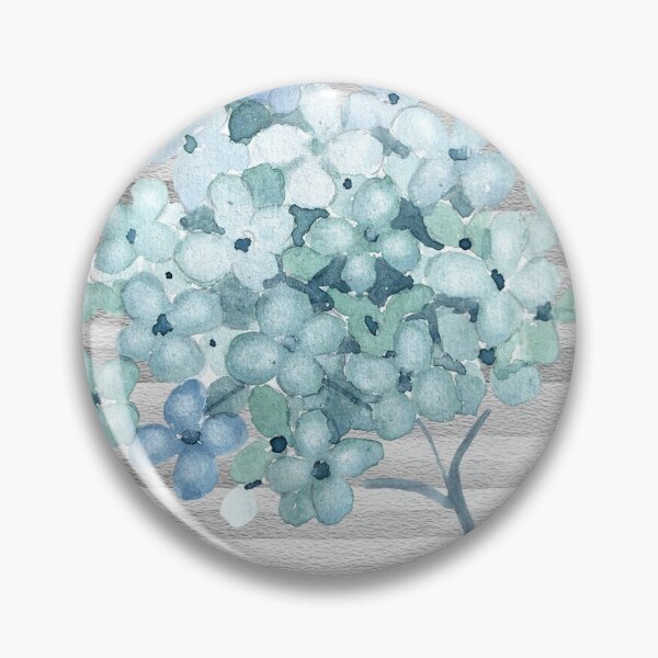 Item preview, Hydrangea Watercolor Wall Art-Teal Hydrangea designed and sold by Whiny Hiker.