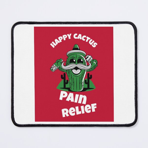 Item preview, Happy Cactus Pain Relief (on white) designed and sold by GagiTees.