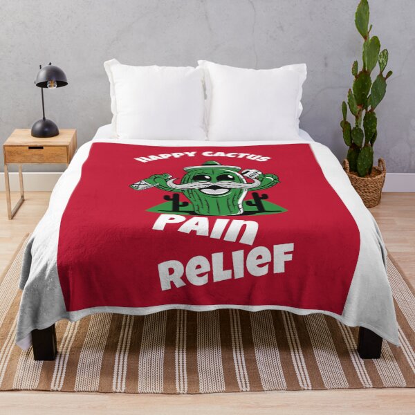 Item preview, Happy Cactus Pain Relief (on white) designed and sold by GagiTees.