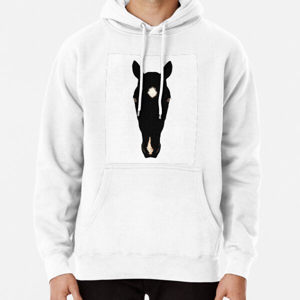 Item preview, Horse Head Silhouette With Blaze Black on White designed and sold by joanstratton.