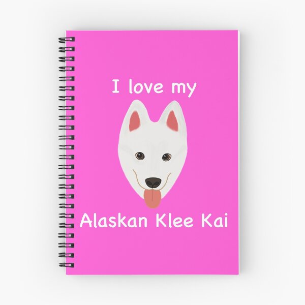 Item preview, I Love My Alaskan Klee Kai (white with brown eyes) designed and sold by Tiki-Kreations.