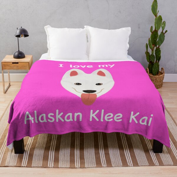 Item preview, I Love My Alaskan Klee Kai (white with brown eyes) designed and sold by Tiki-Kreations.