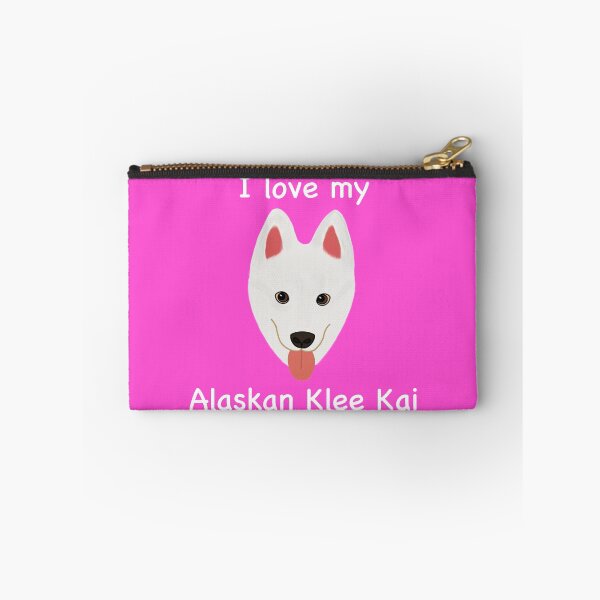Item preview, I Love My Alaskan Klee Kai (white with brown eyes) designed and sold by Tiki-Kreations.