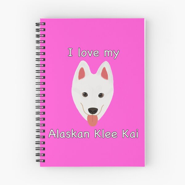 Item preview, I Love My Alaskan Klee Kai (white with brown eyes) designed and sold by Tiki-Kreations.