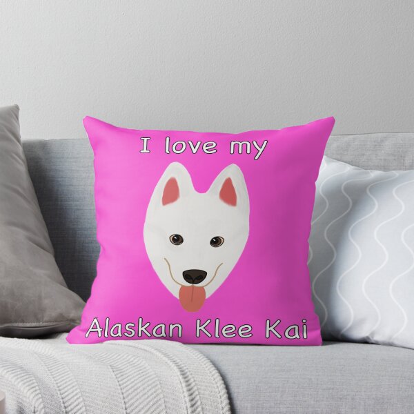 Item preview, I Love My Alaskan Klee Kai (white with brown eyes) designed and sold by Tiki-Kreations.