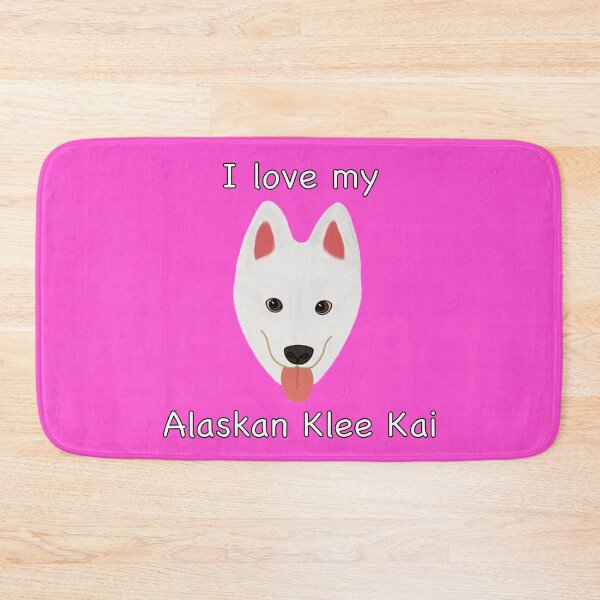 Item preview, I Love My Alaskan Klee Kai (white with brown eyes) designed and sold by Tiki-Kreations.