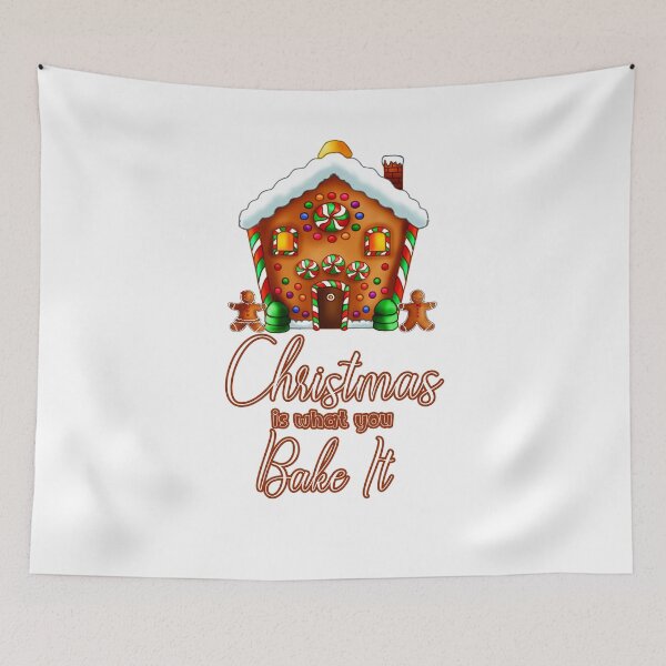 Item preview, Gingerbread House Christmas is What You Bake It Holiday Pun designed and sold by 4Craig.