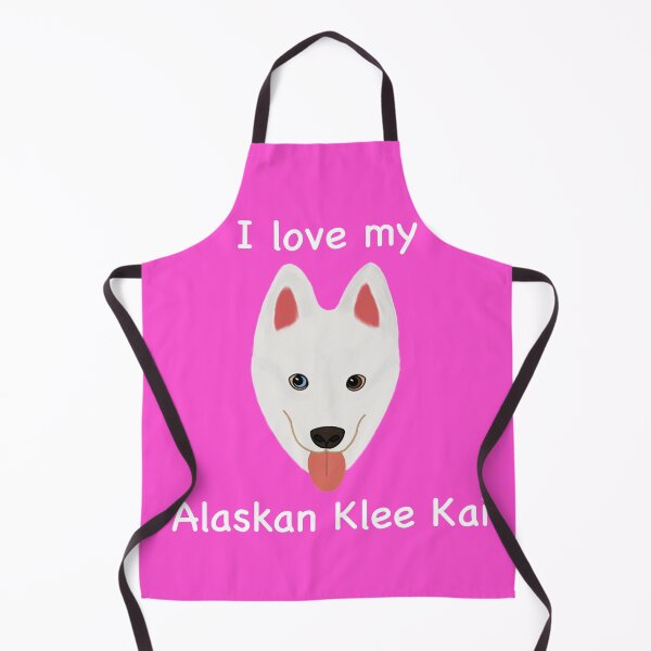 Item preview, I Love My Alaskan Klee Kai (white with one blue eye and one brown eye) designed and sold by Tiki-Kreations.