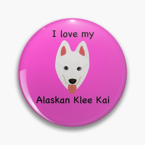 Item preview, I Love My Alaskan Klee Kai (white with blue eyes) designed and sold by Tiki-Kreations.