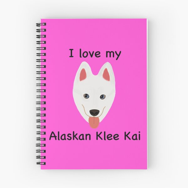 Item preview, I Love My Alaskan Klee Kai (white with blue eyes) designed and sold by Tiki-Kreations.