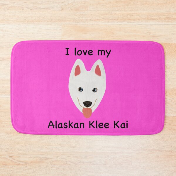 Item preview, I Love My Alaskan Klee Kai (white with blue eyes) designed and sold by Tiki-Kreations.