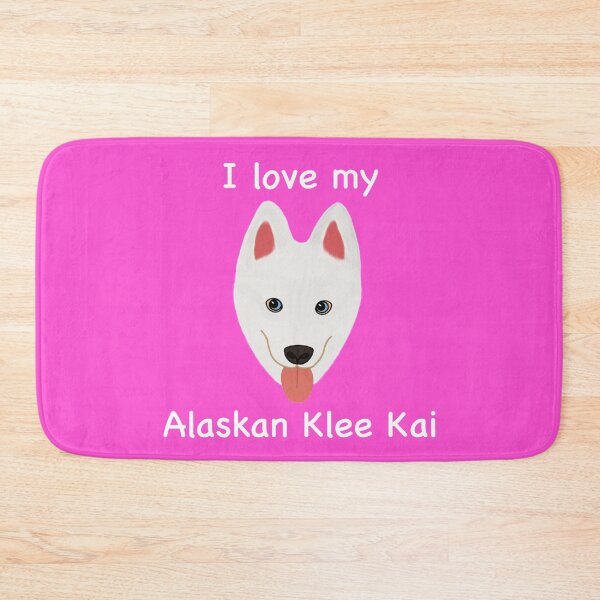 Item preview, I Love My Alaskan Klee Kai (white with blue eyes) designed and sold by Tiki-Kreations.