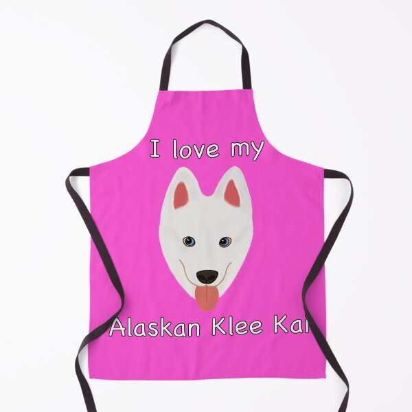 Item preview, I Love My Alaskan Klee Kai (white with blue eyes) designed and sold by Tiki-Kreations.