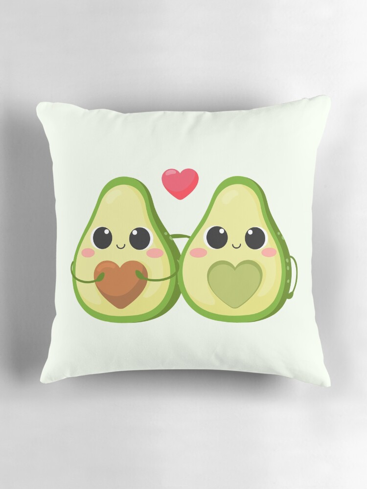 Cojín for Sale con la obra «Linda Pareja Aguacate Ruborizándose