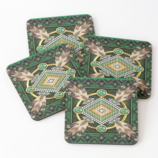 Item preview, Native American Green African Eagle Tribal designed and sold by LarinaBeauty.