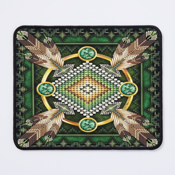 Item preview, Native American Green African Eagle Tribal designed and sold by LarinaBeauty.