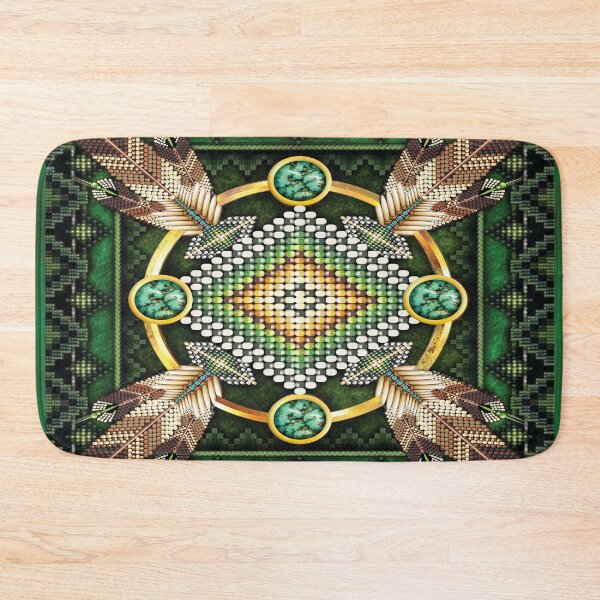Item preview, Native American Green African Eagle Tribal designed and sold by LarinaBeauty.
