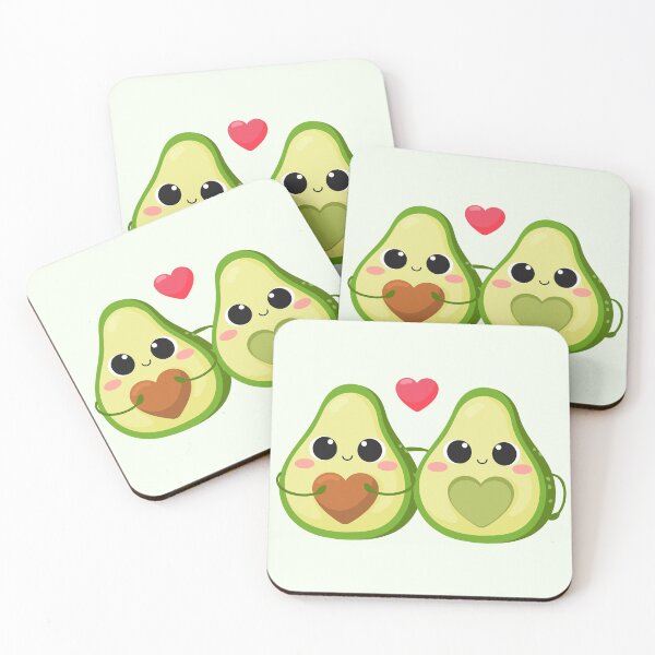 Item preview, Cute Avocado Couple Blushing Food Love Fruit designed and sold by Simplyy  Unique.