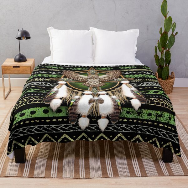 Item preview, Native American Green Owl Mandala African Eagle Tribal designed and sold by LarinaBeauty.