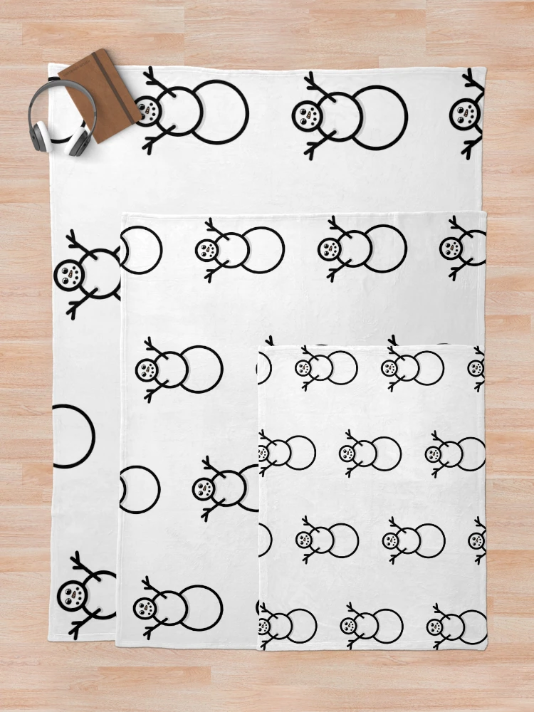 Thumbnail 5 of 6, Throw Blanket, Snowman designed and sold by Reeseworks.