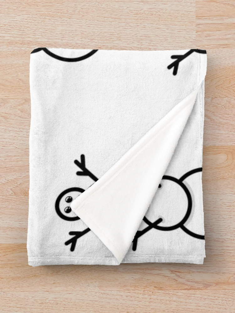 Thumbnail 3 of 6, Throw Blanket, Snowman designed and sold by Reeseworks.