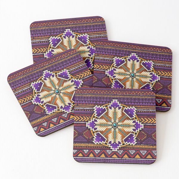 Item preview, Native American Purple Mandala African Eagle Tribal designed and sold by LarinaBeauty.
