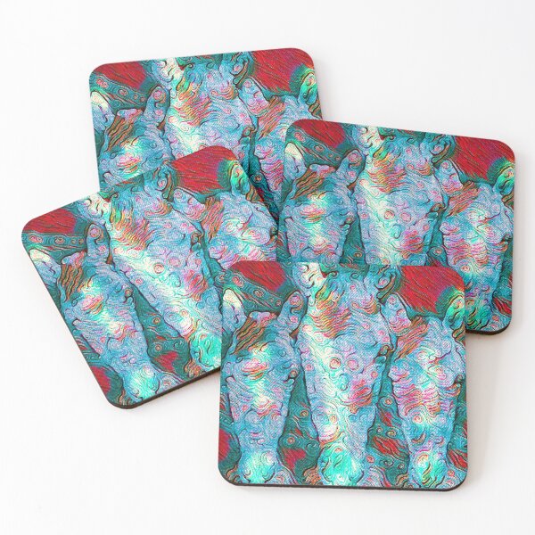 Item preview, Horse Heads Abstract Treat designed and sold by joanstratton.