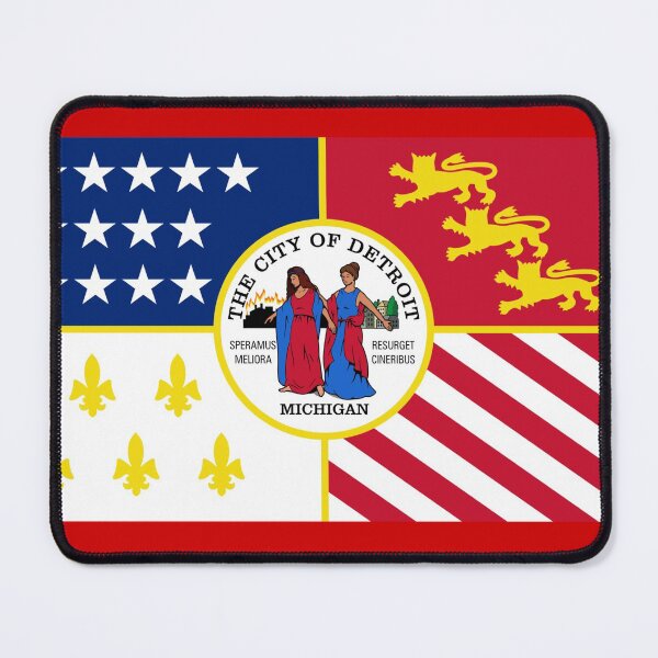 Item preview, Flag of Detroit designed and sold by brigadeiro.