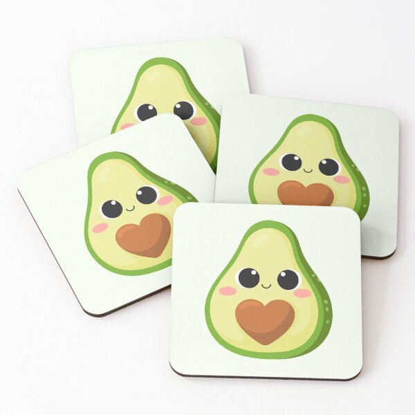 Item preview, Cute Avocado Fruit Kawaii Blushing Food designed and sold by Simplyy  Unique.