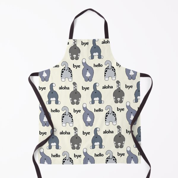 Item preview, Cat Hello Bye Aloha Funny Butts Pattern - Cat Greetings designed and sold by ViewerEqualsPhoton.